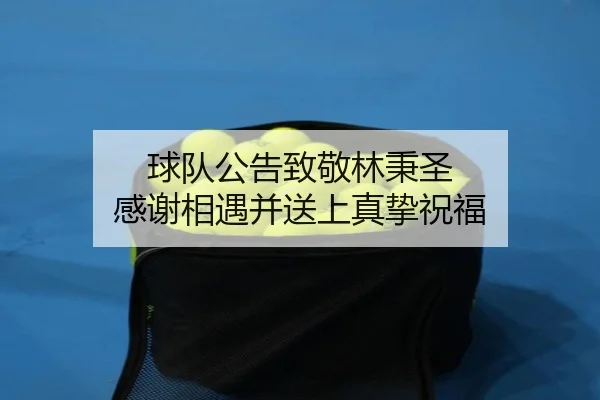 球队公告致敬林秉圣 感谢相遇并送上真挚祝福